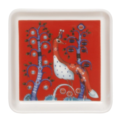 Servierschale Iittala Taika Quadratisch Rot (12 x 12 cm)