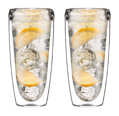 Tumbler Bodum Pavina To Go Transparent 600 ml (Set von 2 Stück)