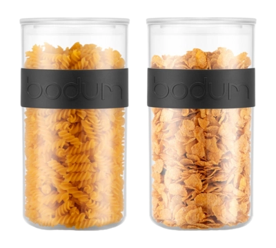 Vorratsgefäß Bodum Presso Black 2L (Set von 2)