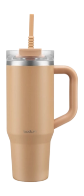 Reisebecher mit Strohhalm Bodum Travel Mug Iced Vanilla Latte 1,2L