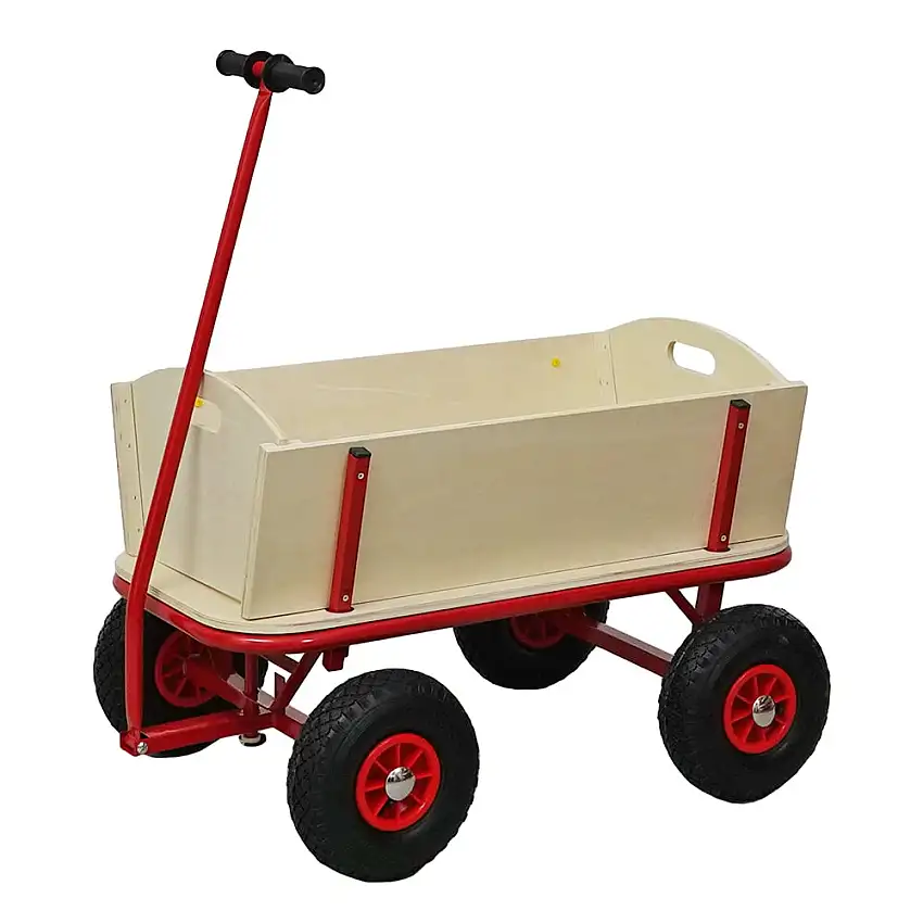 Profi Bollerwagen BOLLY | HxBxT 97x95x60cm | Traglast 150kg | Rot