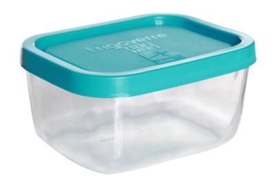 Frischhaltebox Bormioli Rocco Frigoverre Classic Mikrowelle Mit Blauem Deckel 13 x 10 cm