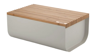 Brotkorb + Brotplatte Alessi Mattina Warm Grey