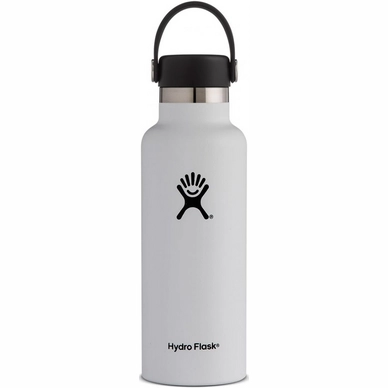 Thermosflasche Hydro Flask Standard Mouth Flex Cap White 532 ml