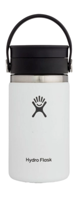 Thermosflasche Hydro Flask Wide Mouth Flex Sip Lid White 355 ml