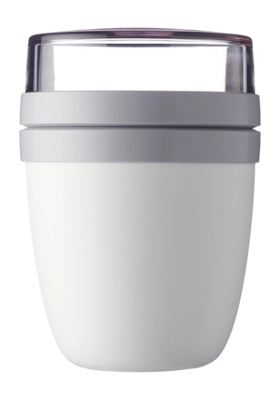 Brotdose Mepal On The Go Ellipse Weiß 500 ml + 200 ml