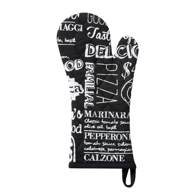 Ofenhandschuhe DDDDD Italian Food Schwarz (6-teilig)