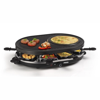 Tafel und Raclette Grill Princess 162700 Grill Party