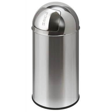 Mülleimer EKO Pushcan Silber Edelstahl 40L
