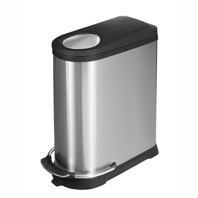 Treteimer EKO Viva Step 40L Silber Matt Edelstahl