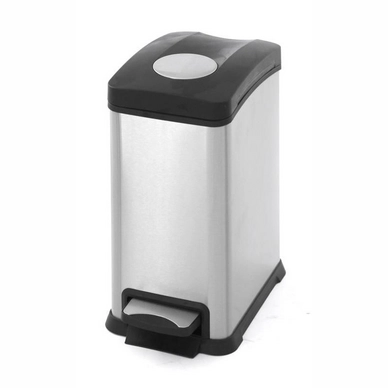 Treteimer EKO Rejoice Step Silber Matt Edelstahl 12L