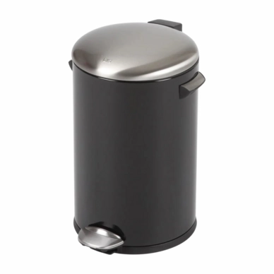Treteimer EKO Belle Deluxe Schwarz Edelstahl 12L