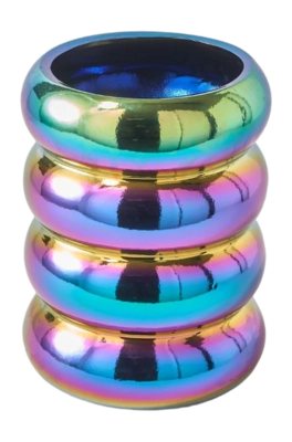 Blumenvase POLSPOTTEN Chubby Oily Rainbow