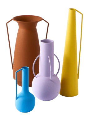 Vase POLSPOTTEN Vases Roman Morning (Set von 4)