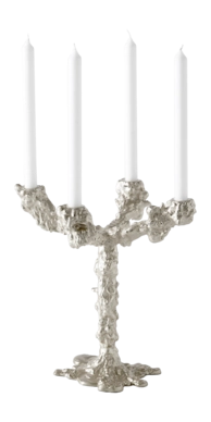 Kerzenleuchter POLSPOTTEN Drip 4-Arms Silver