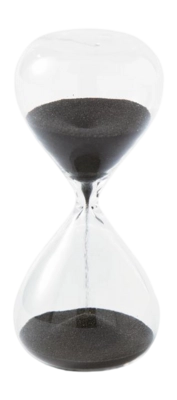 Sanduhr POLSPOTTEN Sandglass Ball Black XS