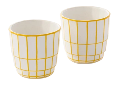 Kaffeetasse POLSPOTTEN Digi Yellow (Set von 2)