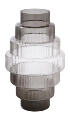 Vase POLSPOTTEN Steps Grey XXL