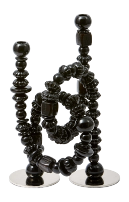 Kerzenhalter POLSPOTTEN Beads Black