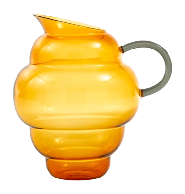 Karaffe POLSPOTTEN Mizu Kiri Yellow