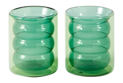 Tumbler POLSPOTTEN Chubby Green (Set von 2 Stück)