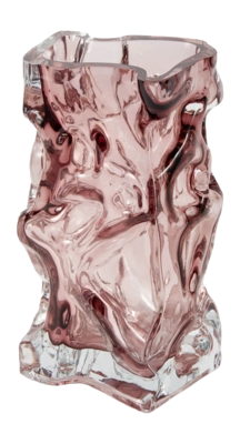 Vase POLSPOTTEN Ice Light Pink 15 x 29 cm