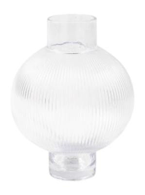 Vase POLSPOTTEN Hot Air Balloon Transparent 23 x 33 cm