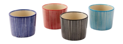 Espressotasse POLSPOTTEN Marine Striped Multi (Set von 4)