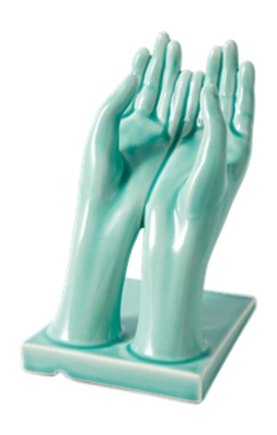 Dekofigur POLSPOTTEN Hand Stand Turquoise