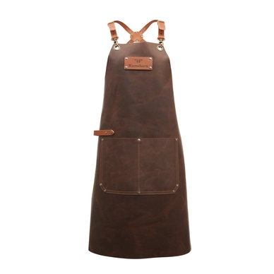 Schürze Ramshorn Casual Cross Mit Tasche Elegant Dunkelbraun