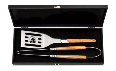 Grillset Laguiole Style de Vie Luxury Line Olivenholz (2-teilig)