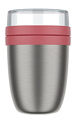 Isolierte Brotdose Mepal On The Go Ellipse Vivid Mauve 500 ml + 200 ml