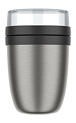 Isolierte Brotdose Mepal On The Go Ellipse Nordic Black 500 ml + 200 ml