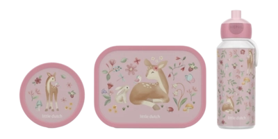 Lunchset Mepal Campus (Pop-up + Luncbox + Fruitbox) Fairy Garden Garden 400ml + 750ml + 300ml