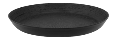 Tablett vtwonen Plate Metal Relievo Black Medium 18cm