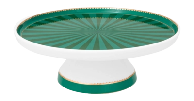 Tortenplatte Pip Studio Love Birds Stripes Emerald-Green 24 cm