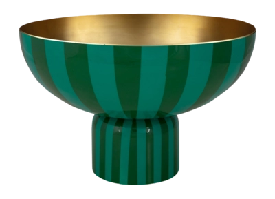 Servierschale Pip Studio Metal Stripes Green 30 x 20 cm