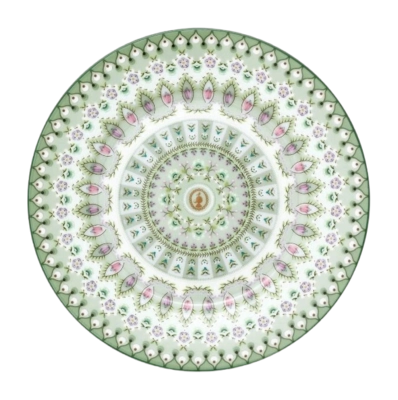 Gebäcksteller Pip Studio Lily & Lotus Moon Delight Light Green 17 cm (Set von 6 Stück)