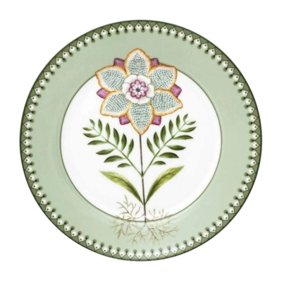 Frühstücksteller Pip Studio Lily & Lotus Light Green 21 cm (Set von 6 Stück)