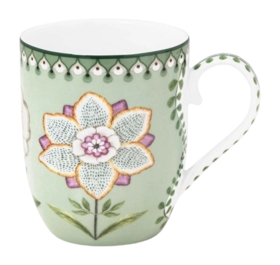 Tasse Pip Studio Lily & Lotus Light Green 145 ml (Set von 6)