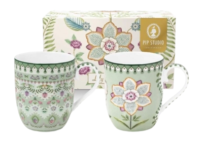 Tasse Pip Studio Lily & Lotus Light Green 145 ml (Set von 2)