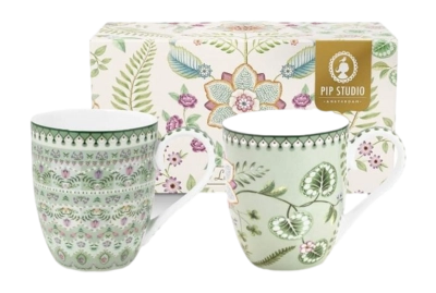 Tasse Pip Studio Lily & Lotus Light Green 450 ml (Set von 2)