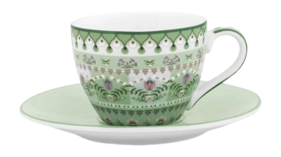 Espressotasse & Untertasse Pip Studio Lily & Lotus Moon Delight Light Green 120 ml
