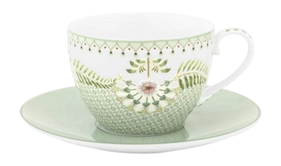 Tasse & Untertasse Pip Studio Lily & Lotus Tiles Light Green 280 ml