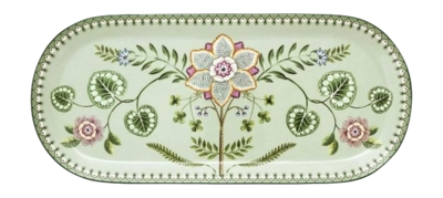 Tortenplatte Pip Studio Lily & Lotus Light Green 33,3 x 15,5 cm (Set von 6)