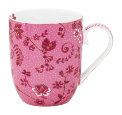 Tasse Pip Studio Jolie Flowers Pink 145ml (Set von 6)
