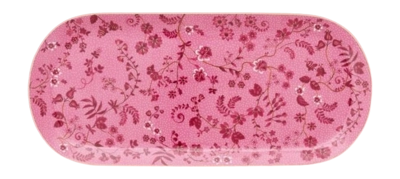 Tortenplatte Pip Studio Rechteckig Jolie Flowers Pink 33,3 x 15,5 cm (Set von 6)