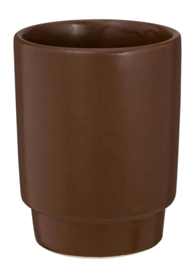 Tasse vtwonen Without Ear Ceramic Brown 250 ml (Set von 4)