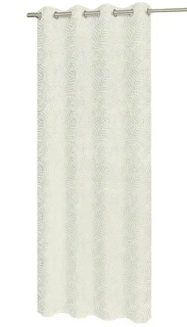 Ösenschal "Sienna" natur Blätter BxH 140x235cm