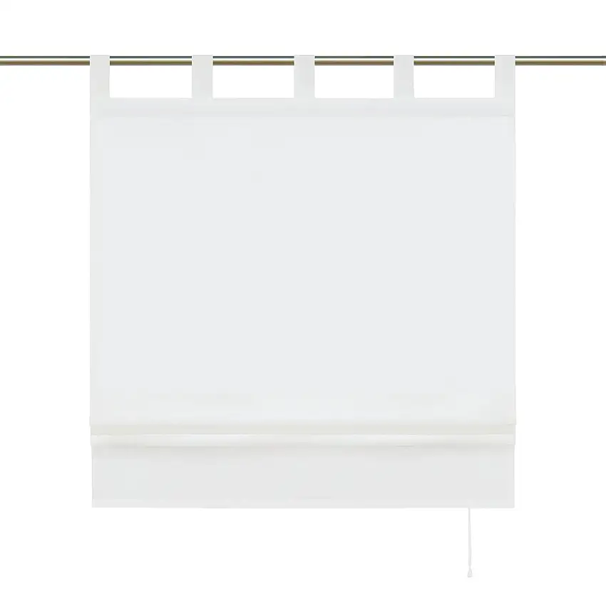 Rollo Unifarbe halbtransparent Dekofalten 1 Stück